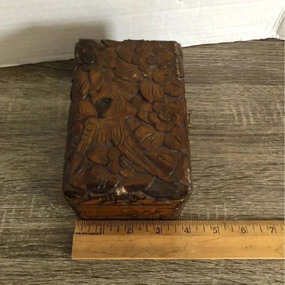 Hand Carved Wooden Box - Picture 8 of 8